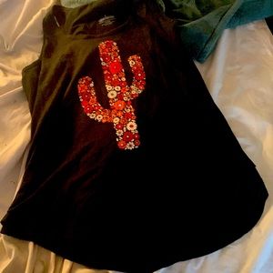 Cute cactus made of flowers shirt